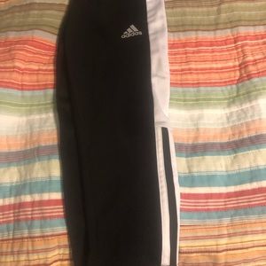 Boys Adidas zippered cuff pants